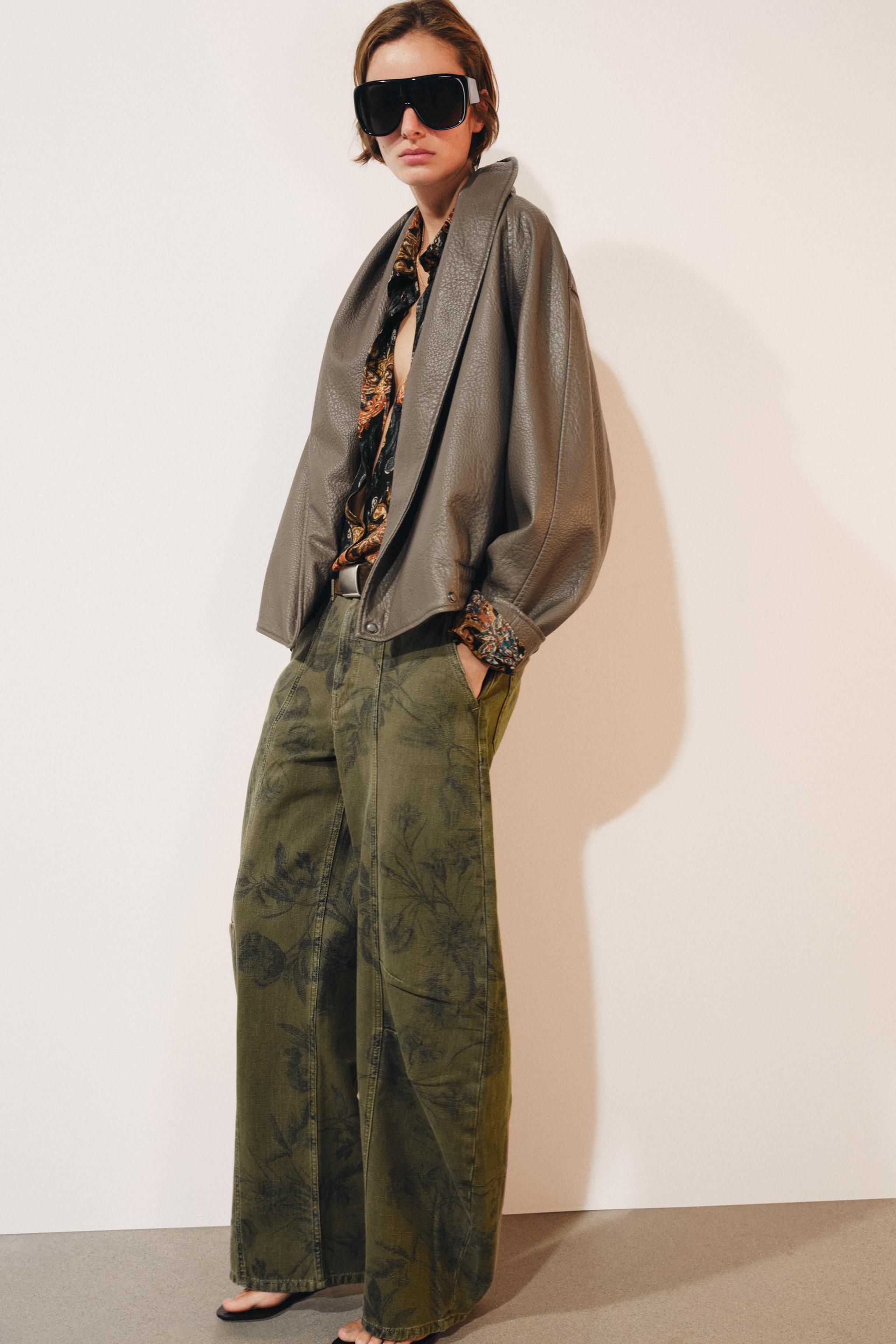 BLOUSON CROISÉ EN MATIÈRE SYNTHÉTIQUE ZW COLLECTION